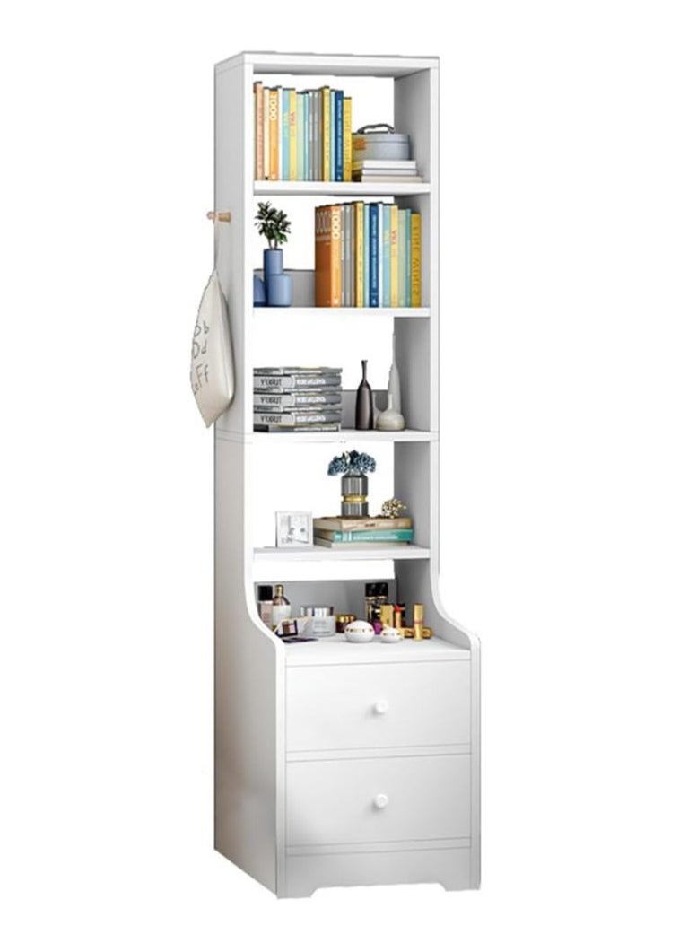 Tall bedside table shelf simple and luxurious Nordic style ins minimalist storage small bedside storage cabinet with two drawers 4 storage compartments - pzsku/Z30332116EF357462BDAEZ/45/_/1716796342/59f4f8c2-09da-45a1-88f2-f66e45775b98