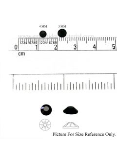 Embroiderymaterial Round Hotfix Rhinestones Glass Crystal In Jet Color 1440 Pieces Ss16 (4Mm)  - Image 4