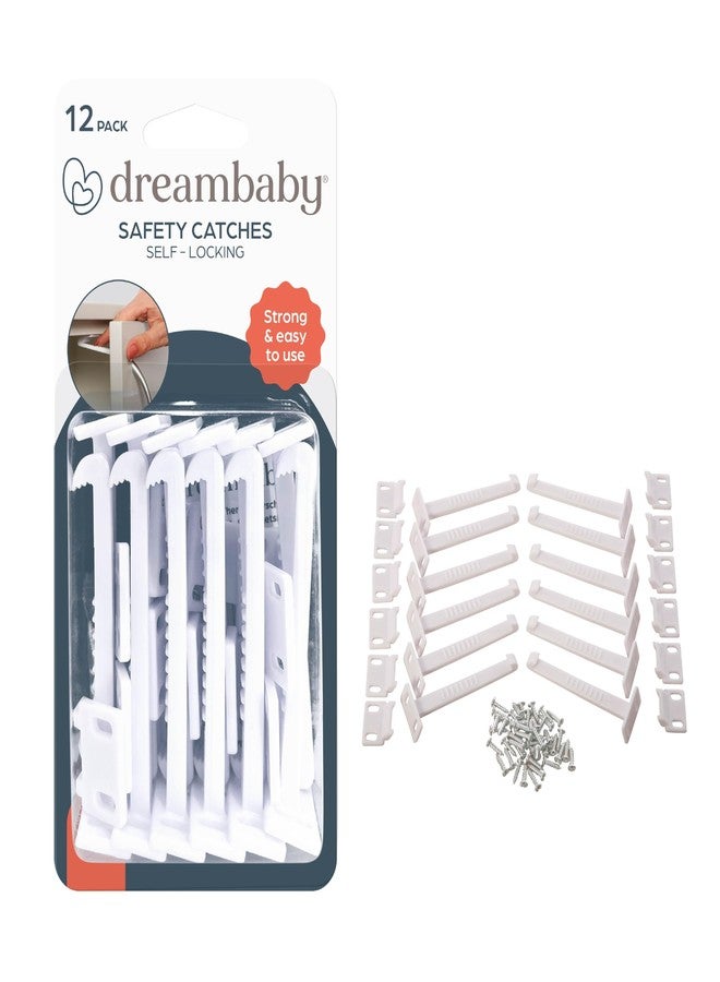 Dreambaby Safety Catches for Cabinets and Drawers, Childproofing Baby Locks, 12 Count (Pack of 1) - Image 1