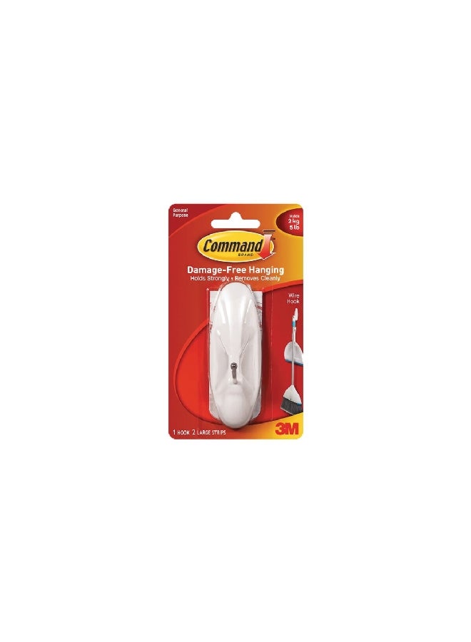 Command Wire Hook White Large 17069  - Image 2