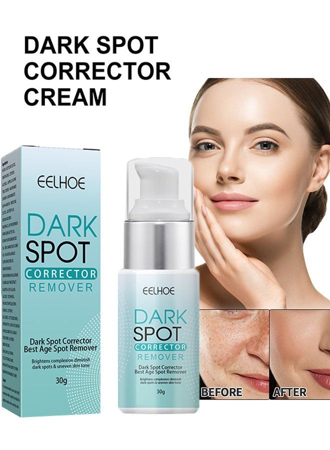 EELHOE Dark Spot Corrector Remover Cream 30g, Hyperpigmentation and Melasma Treatment, Moisturizes and Nourishes Skin, Whitening Moisturizing Brighten, Complexion Improving Skin, Remover Dark Spot Cream - Image 1
