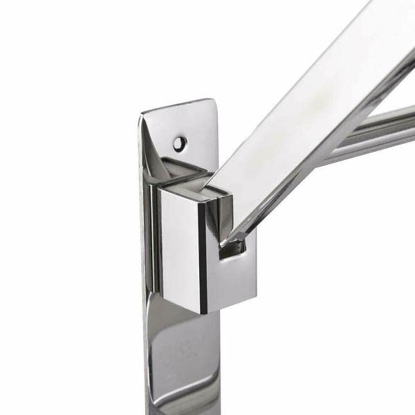 Dual Folding Towel Rack Premium Grade Stainless Steel Dual Folding Towel RackTowel Holderwith Hooks  - Image 3