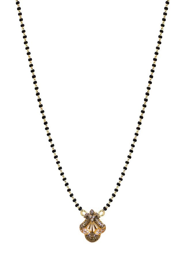TGK Gold Plated Mangalsutra Pendant with Chain for Women (Style_1) - Image 1