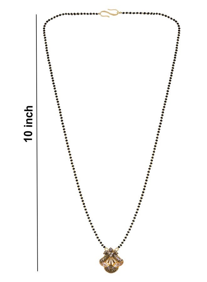 TGK Gold Plated Mangalsutra Pendant with Chain for Women (Style_1) - Image 3