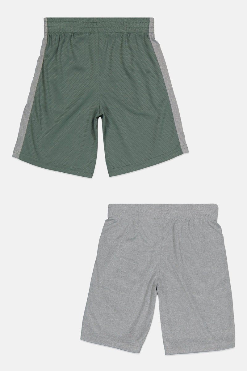 PUMA Kids Boy 2 Piece Brand Logo Training Shorts, Multicolor - Image 2