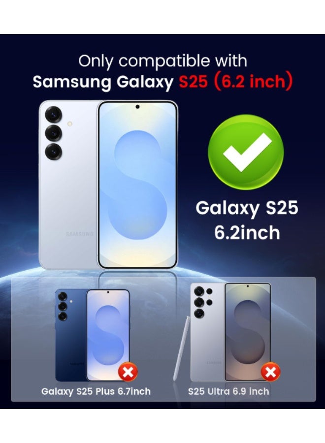 Magnetic Case for Samsung Galaxy S25, [MagSafe Compatible][Built-in Camera Lens Protector][Light Slim] Soft Silicone Bumper Shockproof Matte Case Cover for Samsung Galaxy S25 5G 6.2 inch, Black - Image 2