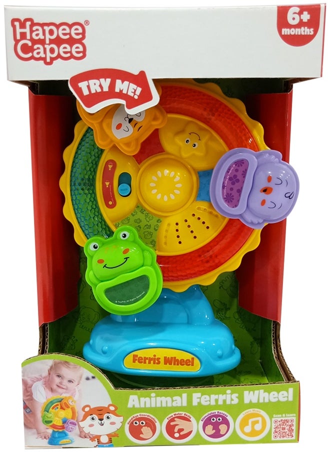 Hapee Capee Animal Ferris Wheel, Ferris Wheel toy for Babies & Toddlers, Includes lights, fun sounds and melodies, Gift toys for 6+ months.  - Image 4