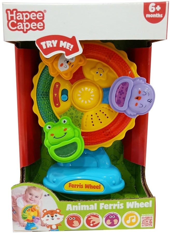 Hapee Capee Animal Ferris Wheel, Ferris Wheel Toy For Babies & Toddlers, Includes Lights, Fun Sounds And Melodies, Gift Toys For 6+ Months. - Image 2