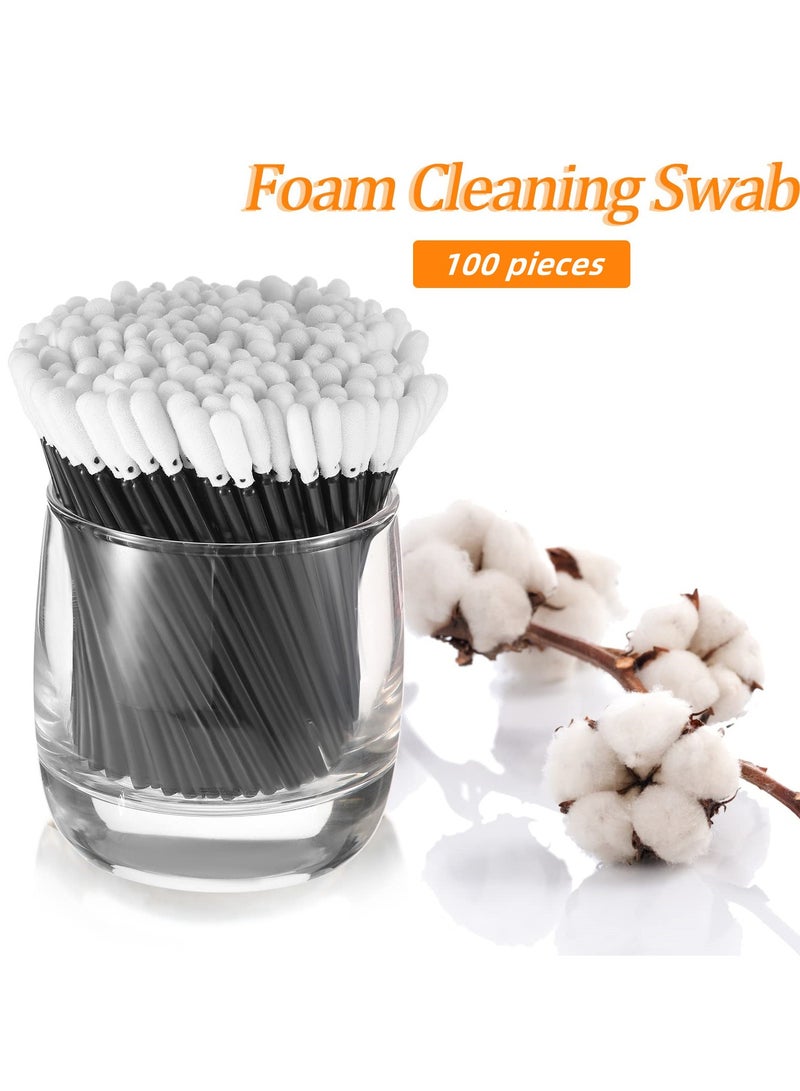SYOSI 100 Pcs Foam Swabs, Lint-Free Cleaning Swabs, 4.56 Inch Foam Tip Cleaning Stick, Lab Sponge Swabs for Cleaning Inkjet Printer, Camera, Optical Lens, Optical Equipment, and Electronics  - Image 5