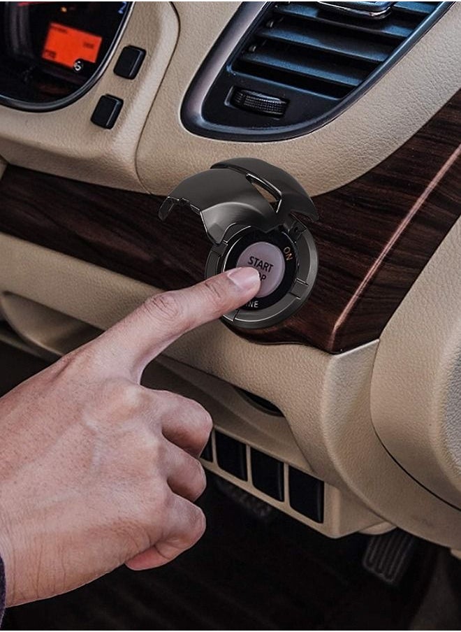 GROIC Car Engine Start Stop Button Cover Decorative Ring Push Start Button Ignition Protective Cover Universal Button Anti Scratch Decorative Stickers,Auto Interior Ignition Accessories,Automotive Interior  - Image 5