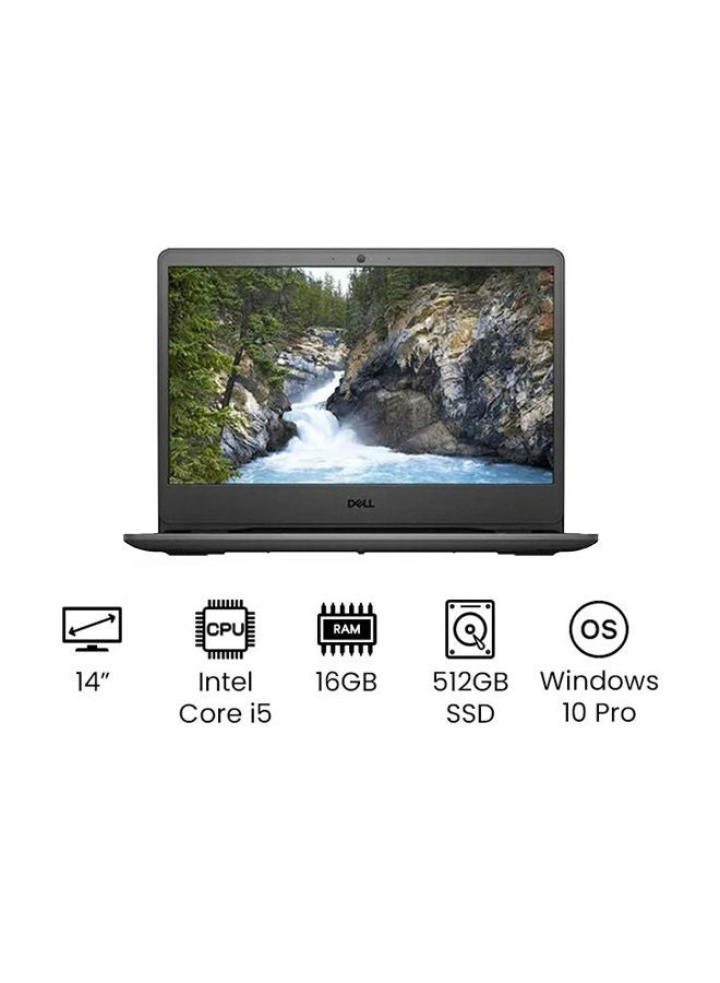 ديل كمبيوتر محمول Vostro 3400 بشاشة عالية الدقة مقاس 14 بوصة، ومعالج Core i5-1135G7 من الجيل الحادي عشر/ذاكرة وصول عشوائي سعة 16 جيجابايت/محرك أقراص Nvme SSD سعة 512 جيجابايت/بطاقة رسومات Intel Iris/نظام التشغيل Windows 10 Pro/الإصدار الدولي - Image 1