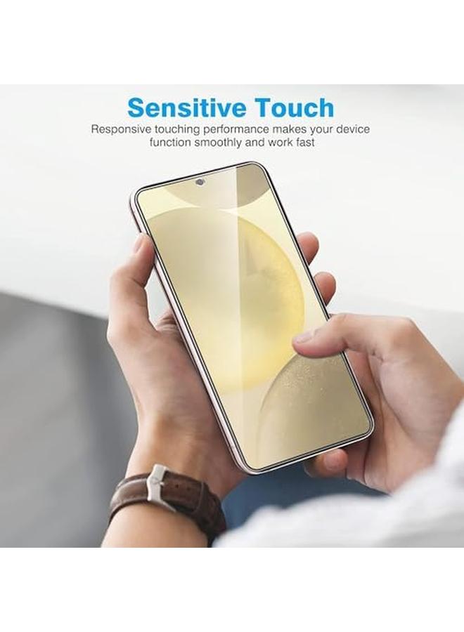 erorex 3 Pack 9H Tempered Glass Screen Protector For Samsung Galaxy S24 5G, With Installation Alignment Frame, Support Fingerprint Unlock, Case Friendly, Anti Scratch Film  - Image 5