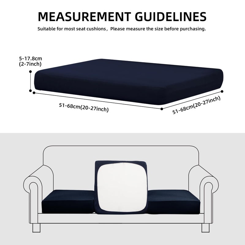 SUKAIKEQA Outdoor Cushion Covers Set,8PCS Waterproof Patio Furniture Couch Seat Slipcovers, Replacement for Sofa Sectional Chair(Coverï¼ŒOnly) - Image 2