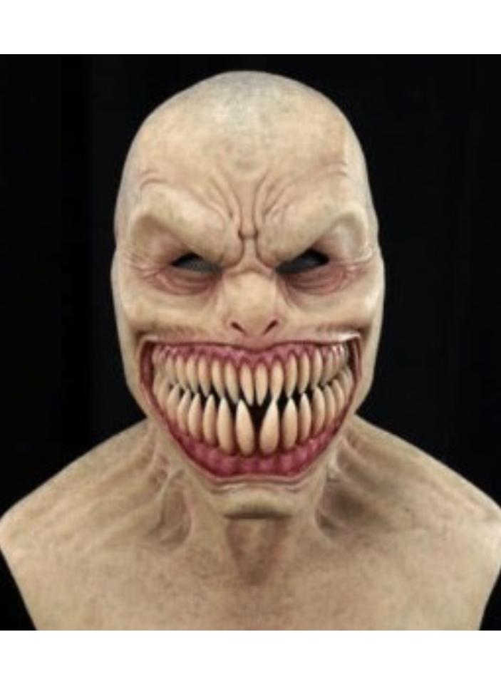 Bluejw Skull Mask Scary Full Head Skeleton Headgear Creepy Biochemical Mask Realistic  Cosplay Latex Horror Mask - Image 2