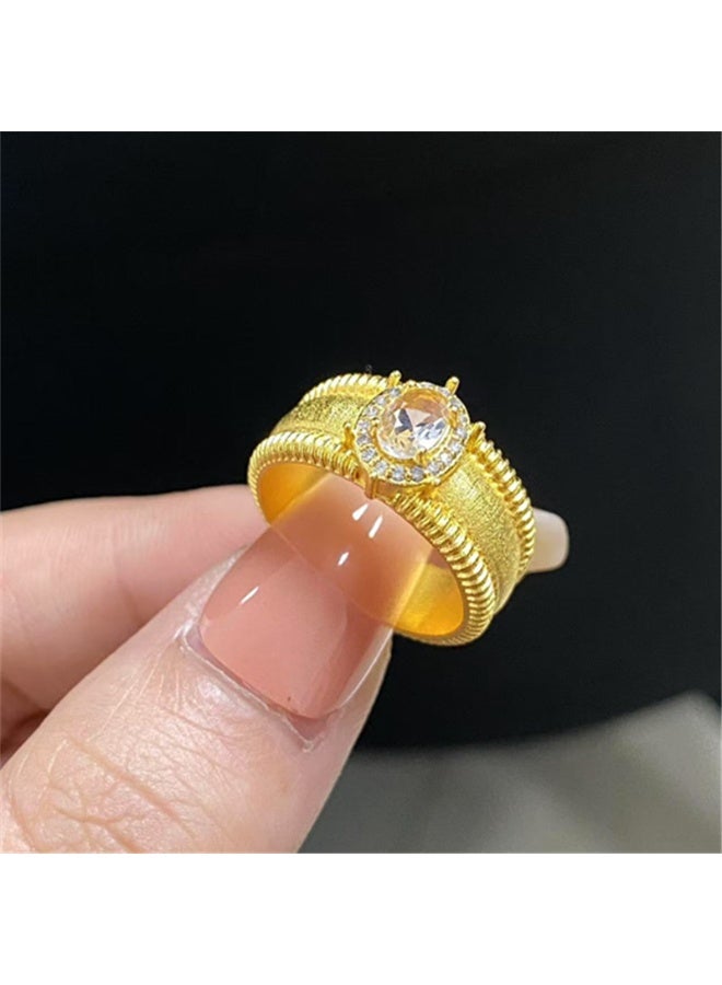 Fashion Niche High-End Personalized Adjustable Ring