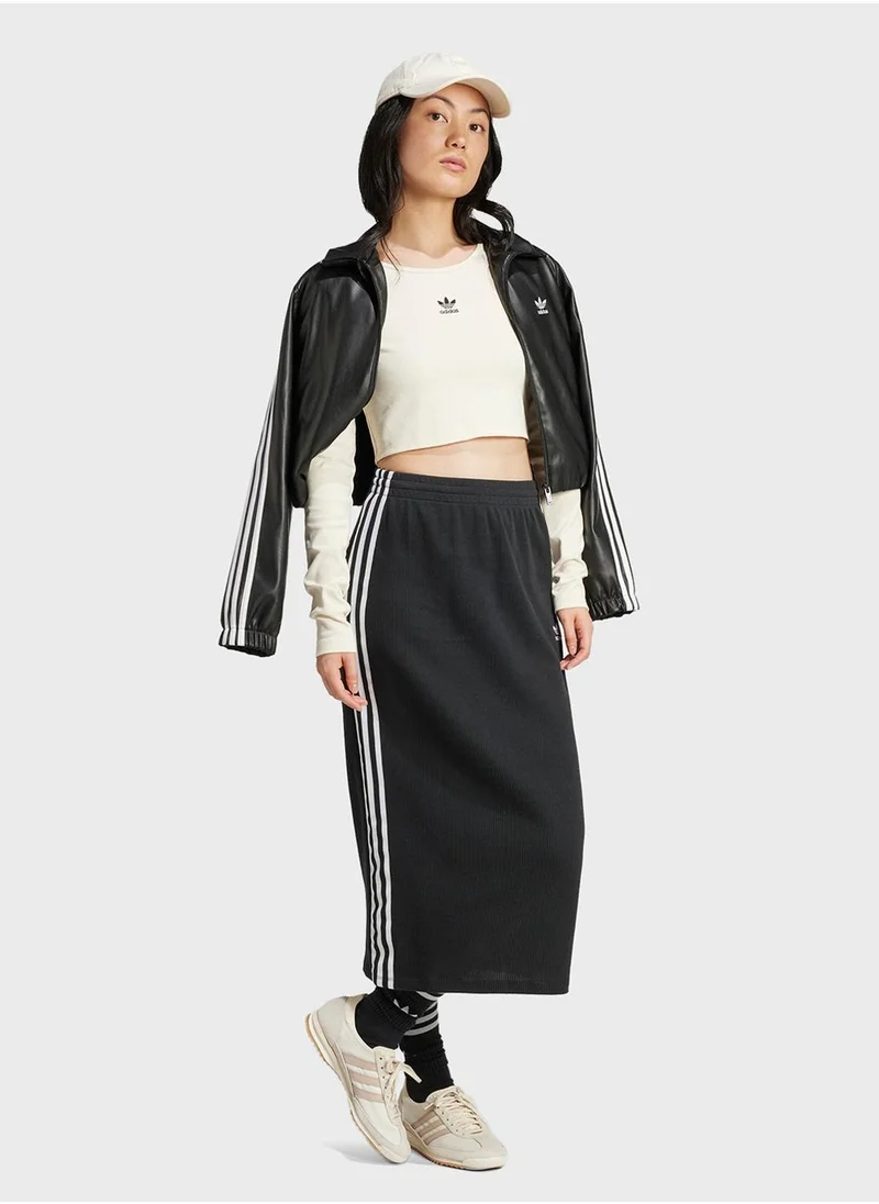 adidas Originals Essentail Ribbed Cropped Top