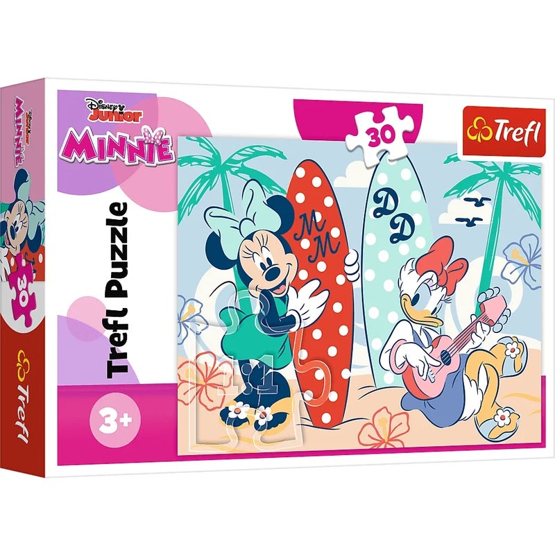 Trefl - Disney Minnie Mouse Colorful Minnie Puzzle 30 Pieces - 18302 - Image 1