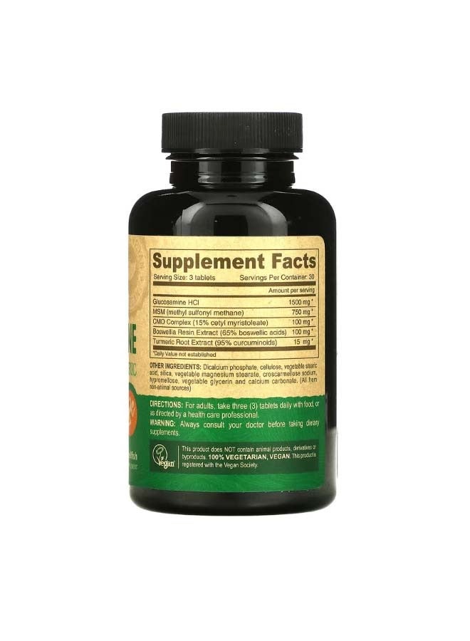 Deva Vegan Glucosamine MSM   CMO   Turmeric 90 Tablets - Image 2