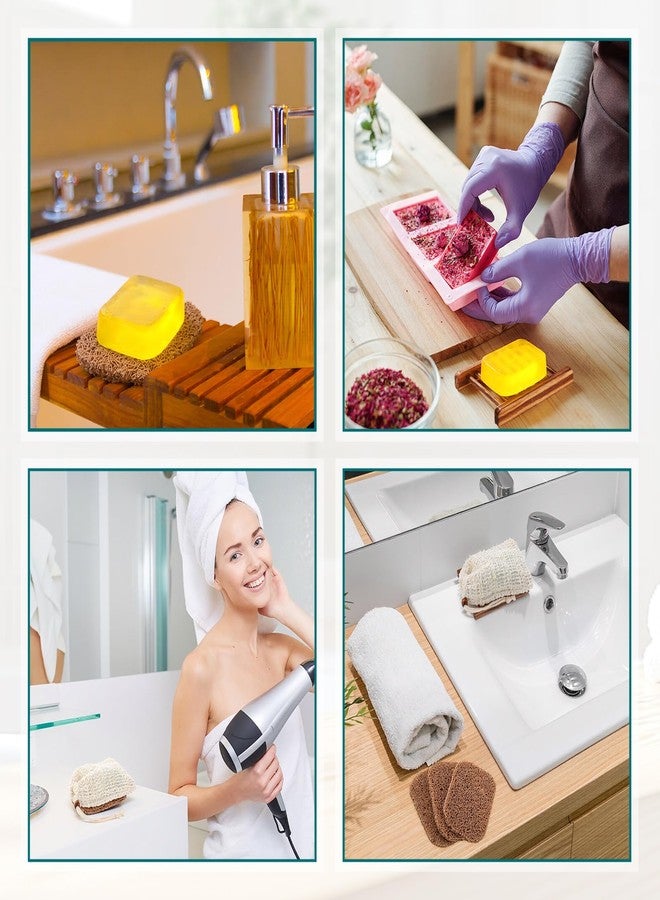 Threehoney 72 Pcs Soap Saver Set Including Wooden Dish Exfoliating Bag Saver Pads Bulk with 100 OPP Transparent Bags 2 Bundles Paper Ropes for Bar Wedding Shower Homemade Gift(Carbonized Color) - Image 5