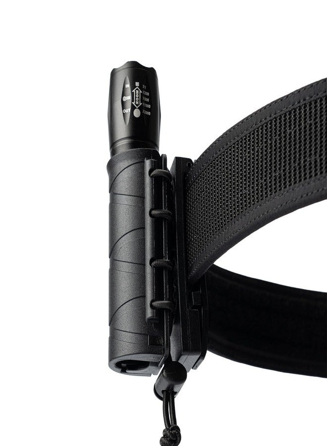TACNEX Flashlight Holder for Duty Belt Tactical MOLLE Torch Holster Rotatable Light Carry Case Pouch fit 1"-1.2" Diameter Flashlight for Police Leo Security Military - Image 1