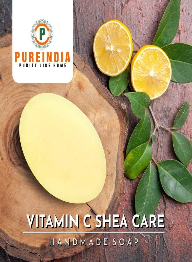 PureIndia Handmade Vitamin C Shea-care Face & Body-Wash with Lemon & Orange, 75gm,Pack of 3 - Image 5