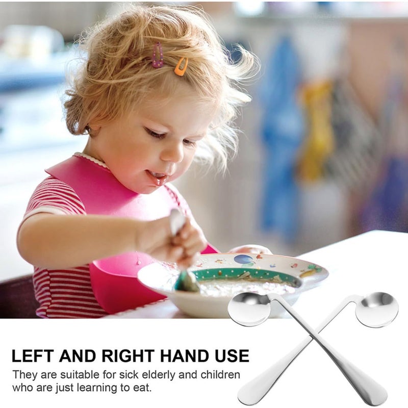 Adaptive Spoons 2 Pack Textured Handles for Elderly Improved Grip Seniors - Image 4