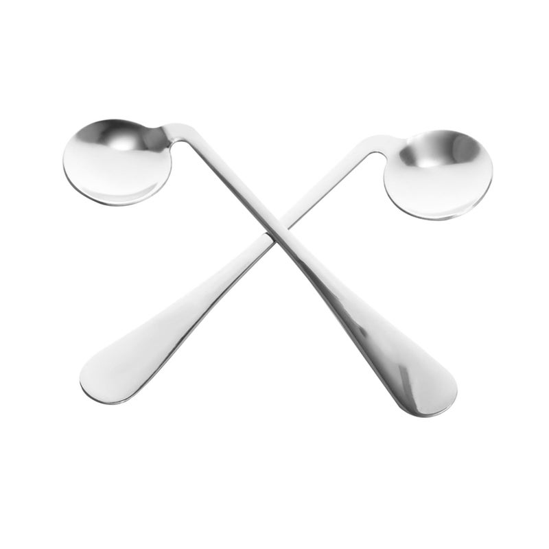 Adaptive Spoons 2 Pack Textured Handles for Elderly Improved Grip Seniors - Image 2