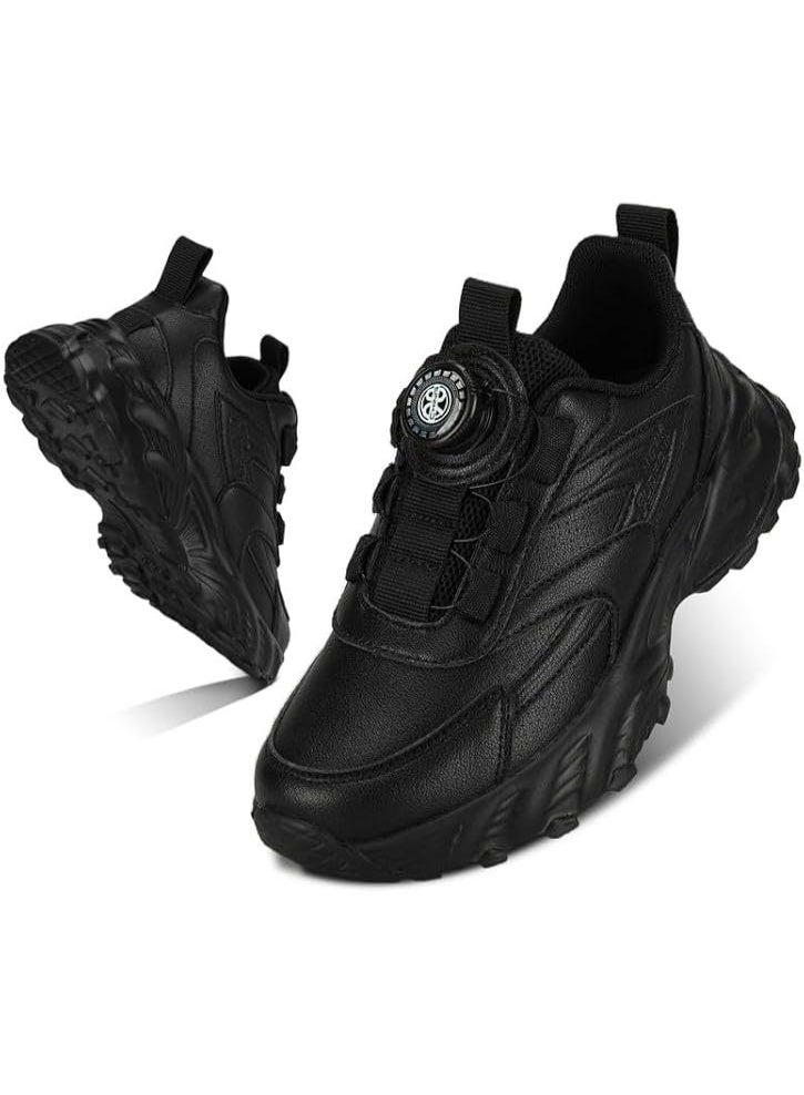 Lucky Kids Kids Sneakers with Adjustable Dial Laces - Breathable Running Shoes for Boys Girls, Lightweight No Tie Twist Lace Athletic Shoes for School Sports - Image 1