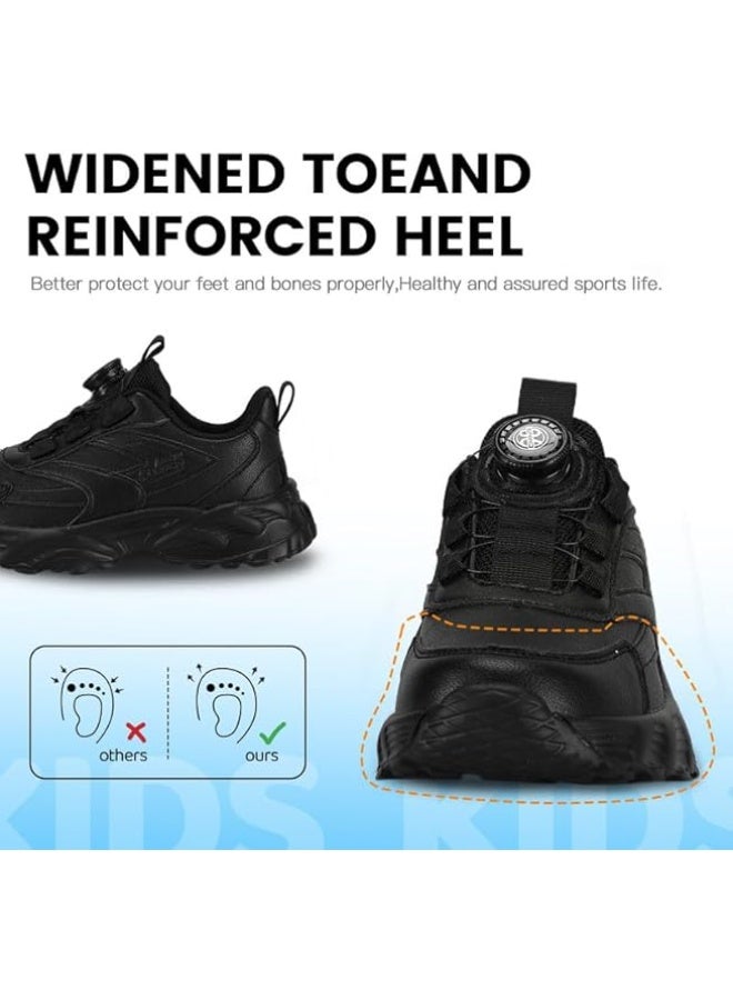 Lucky Kids Kids Sneakers with Adjustable Dial Laces - Breathable Running Shoes for Boys Girls, Lightweight No Tie Twist Lace Athletic Shoes for School Sports - Image 3