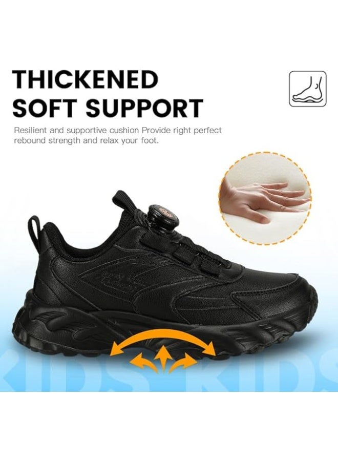 Lucky Kids Kids Sneakers with Adjustable Dial Laces - Breathable Running Shoes for Boys Girls, Lightweight No Tie Twist Lace Athletic Shoes for School Sports - Image 4