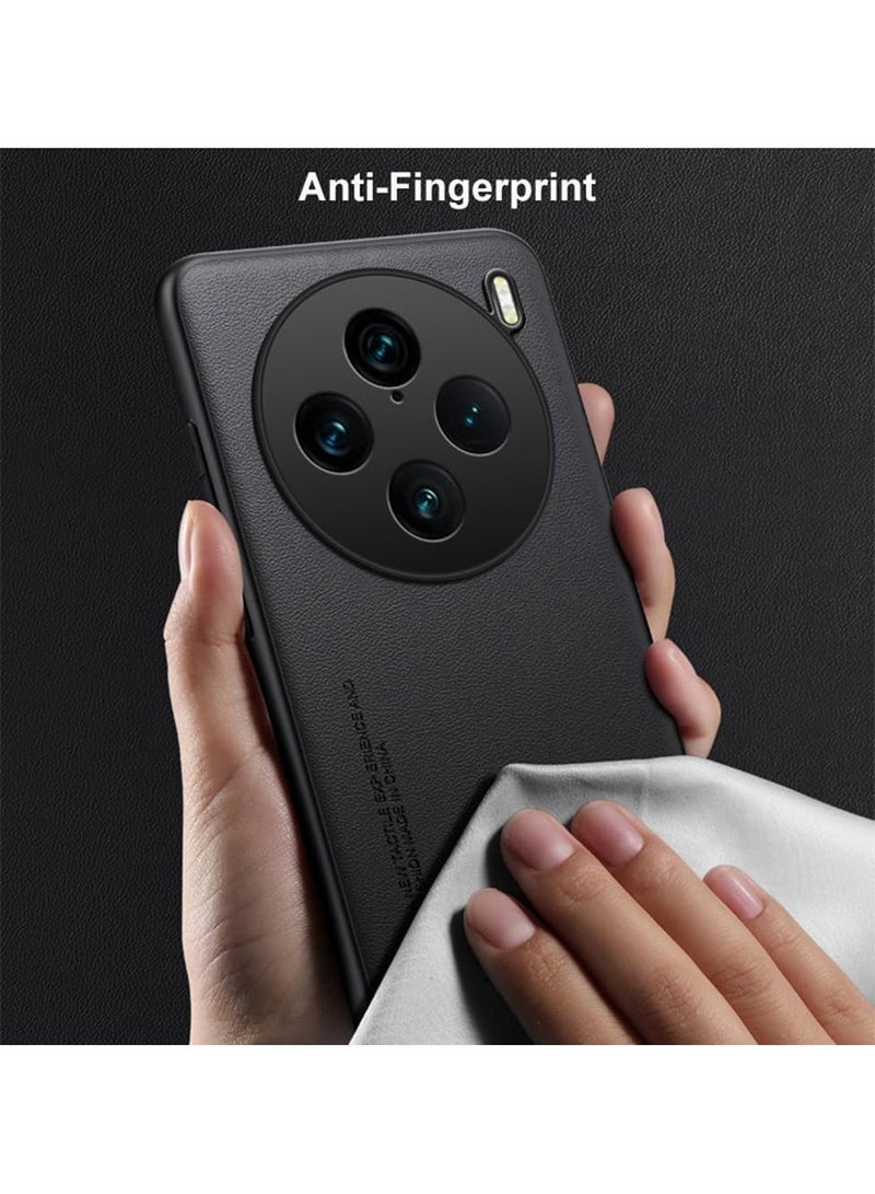 general Compatible with Vivo X100 Pro 5G Case, Soft TPU Artificial Leather case, Ultra-Light Camera Protection Leather Cover Case for Vivo X100 Pro - Image 2