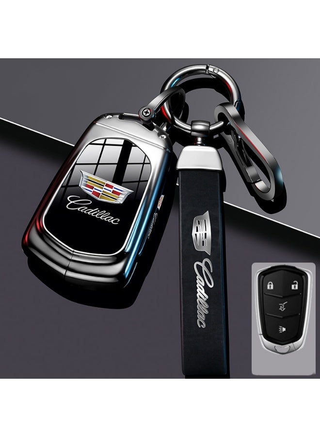 كاديلاك حالة حماية مفتاح السيارة المتقدمة مناسبة لكاديلاك XT5 ، XT6 ، CT6 ، XT4 ، XT ، SCT5 ، ATSL عالية الجودة مفتاح السيارة حالة القشرة المعدنية - Image 1