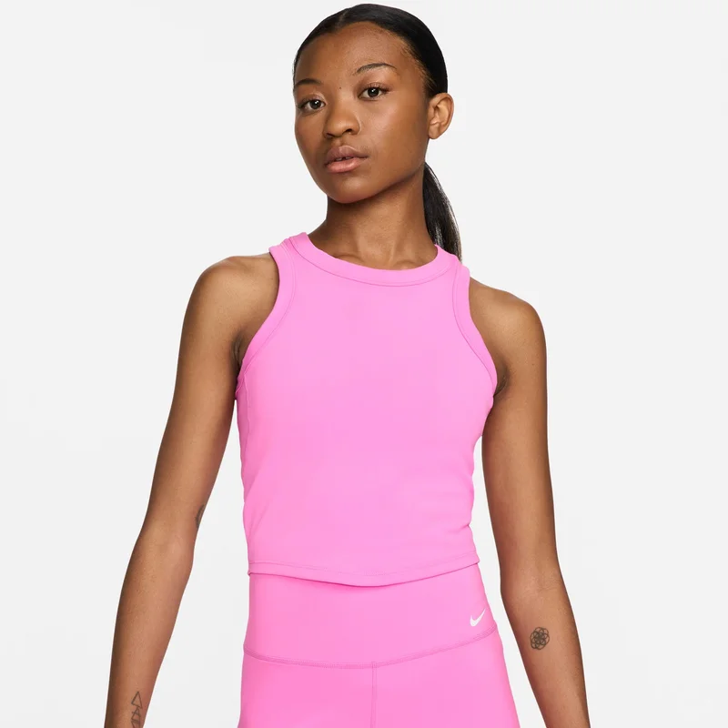 Nike Pink Women's One Dri-FIT Training Crop Top for Women | Best Price UAE
