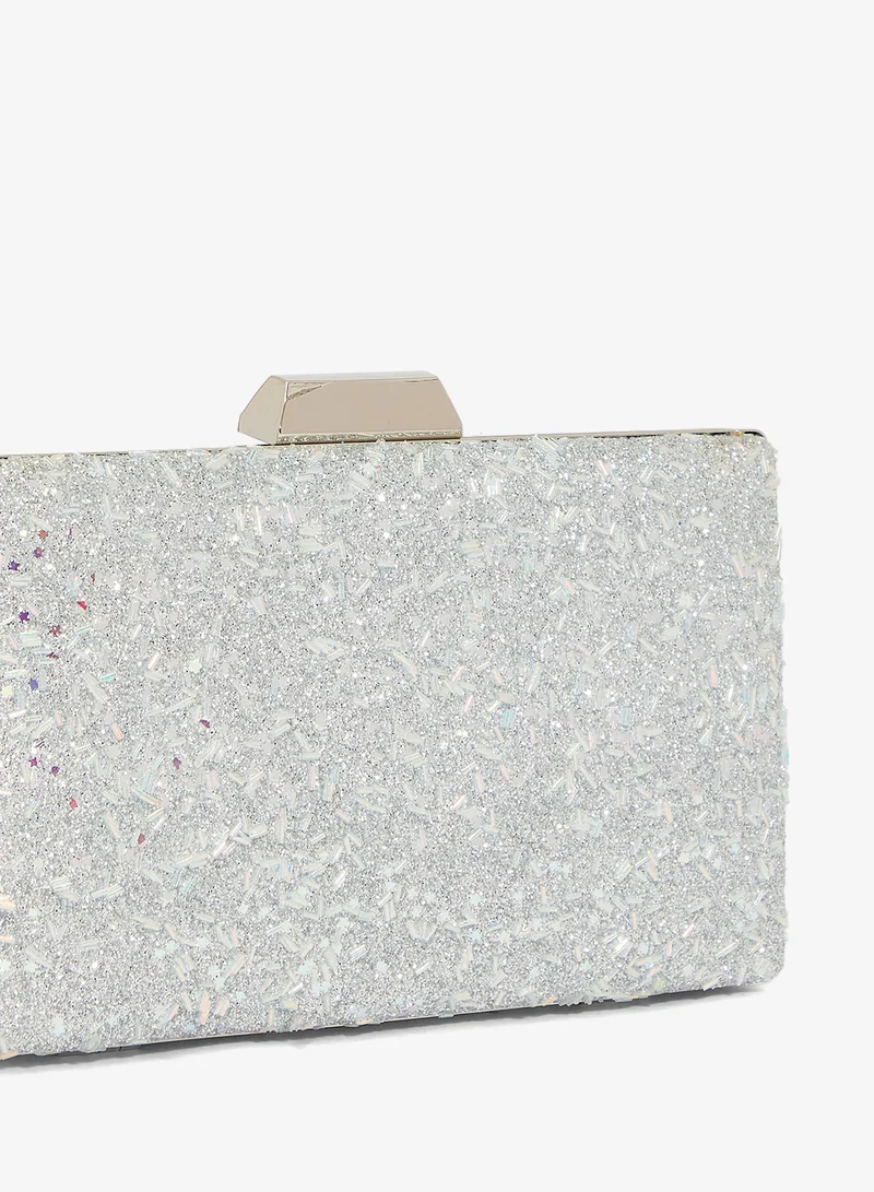 Khizana  Rectangle Shaped Embellished Sparkle Clutch for Women | Best Price UAE