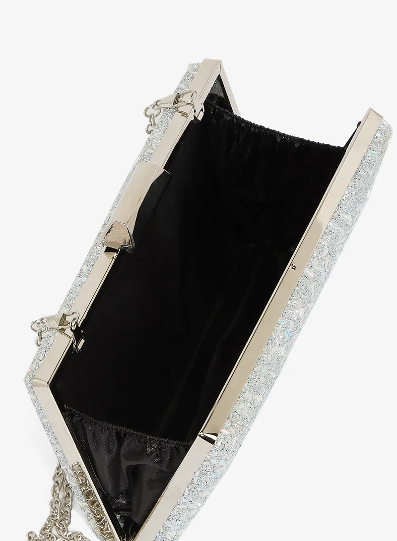 Khizana  Rectangle Shaped Embellished Sparkle Clutch for Women | Best Price UAE