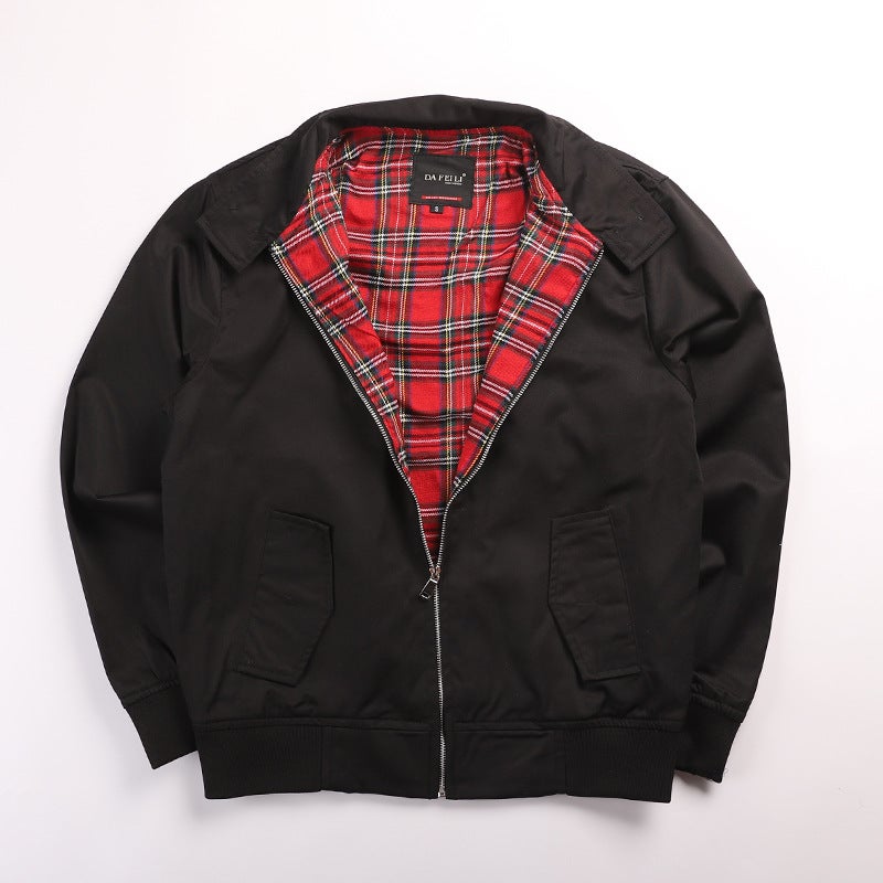 Mens Harrington Jacket Waterproof Vintage G9 Black 