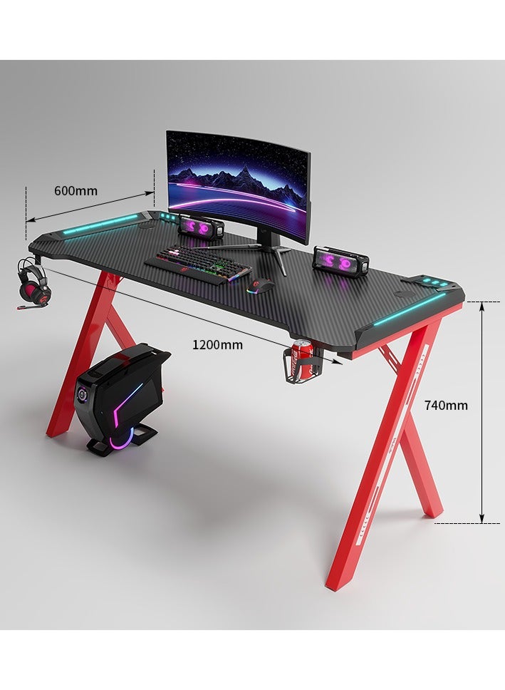 لحظة مرح طاولة كمبيوتر للألعاب 120×60سم مع اضاءة RGB - Image 4