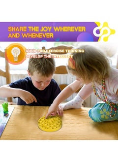 P-Plus International P-Plus International Push Pop Bubble Fidget Toy - Autism Special Needs Bubble Popping Sensory Toy 1 PCS Silicone Anti Anxiety Tools Multifunctional Pop Game for Kids Adults (Yellow Octagon)  - Image 2