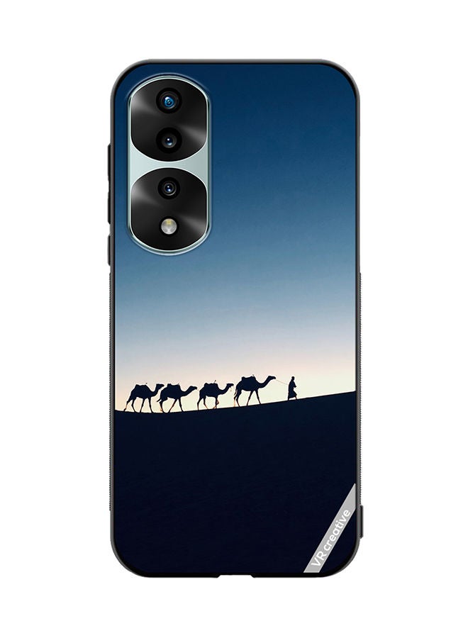 VR CREATIVE Protective Case Cover For Honor 70 Pro Camel Walking Design Multicolour - Image 1