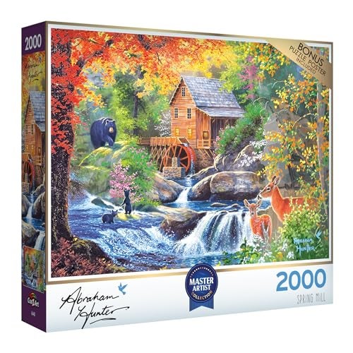 RoseArt Abraham Hunter Spring Mill 2000 Piece Jigsaw Puzzle for Adults - Image 5