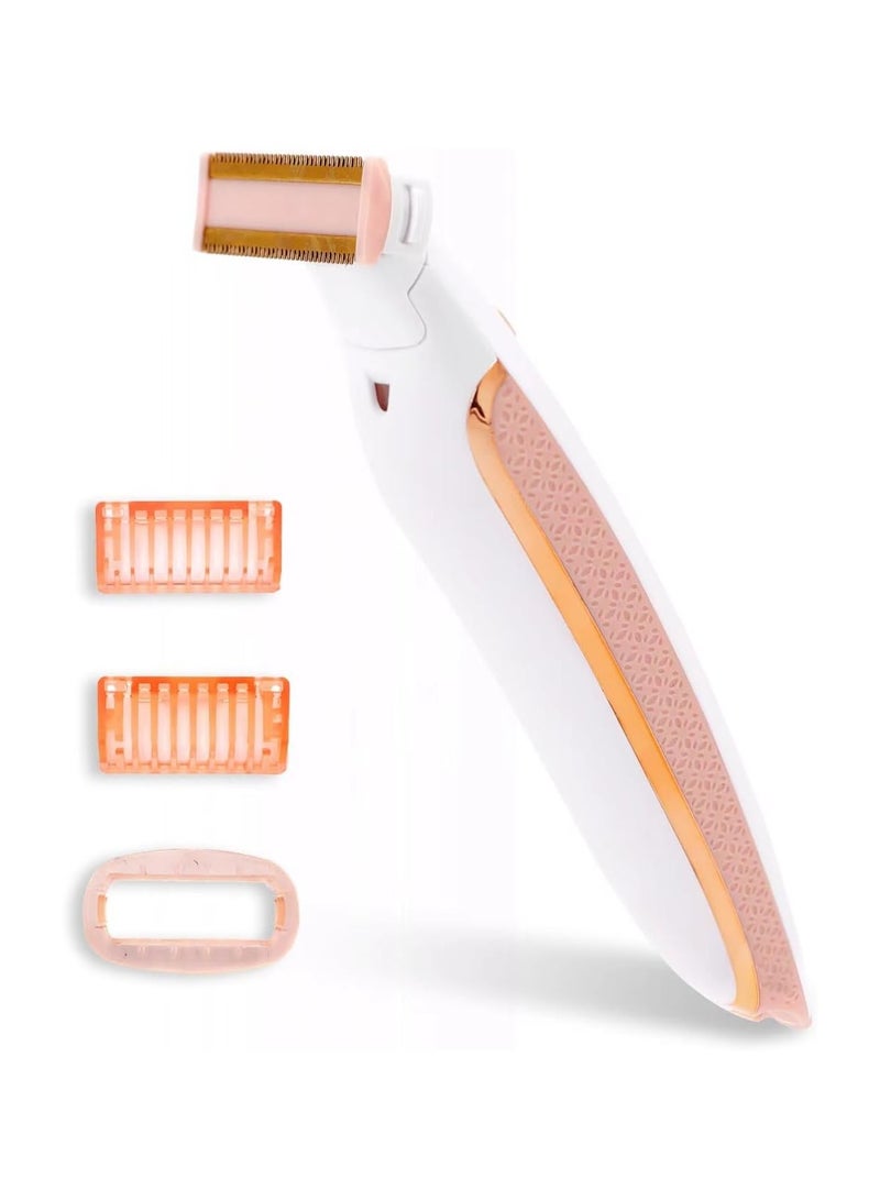 Electric Razors for Women Electric Women Bikini Trimmer Shaver Wet Dry Use Body Hair Trimmer Kit and Electric Razors Rechargeable Hair Removal for Women Bikini Hair Underarm Arms Legs - Image 1