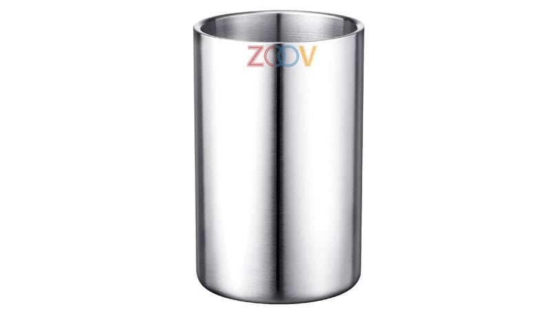 ZOOV 1500ML Wine Bottle Chiller, Wine Chiller Bucket with Ice, White Wine Bottle or Champagne, Stainless Steel Wine Cooler Bucket, Champagne Bucket Perfect Wine Accessories for Wine Lovers - Image 1