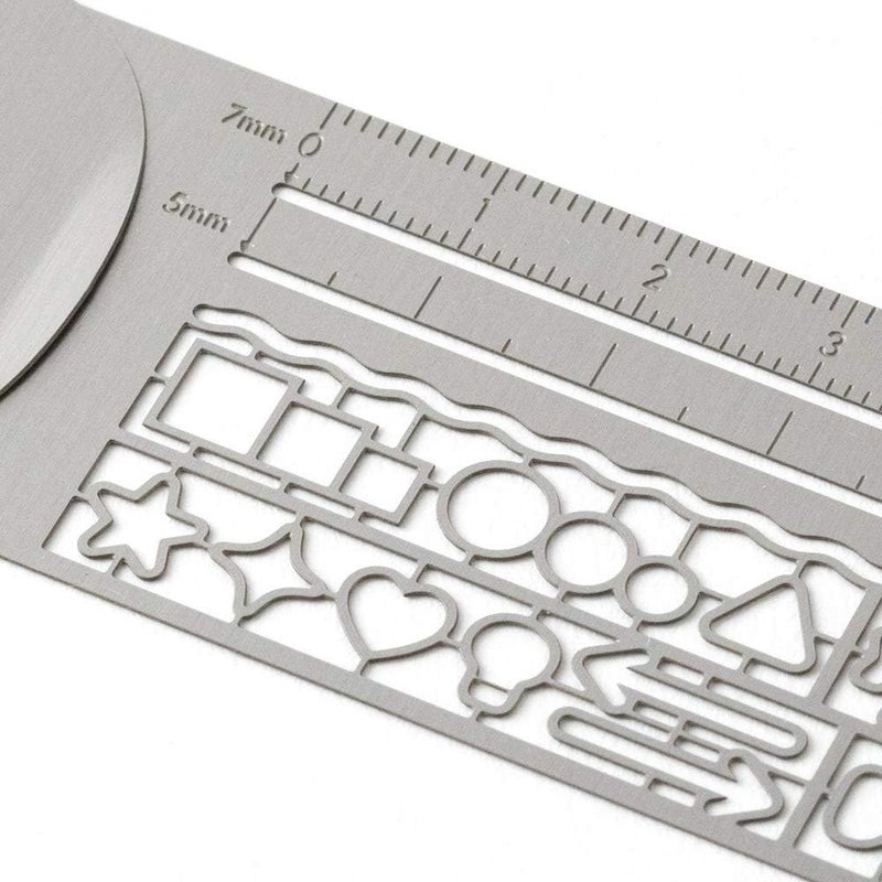 Midori 42289006 Ruler, Clip Ruler, Silver A - Image 5