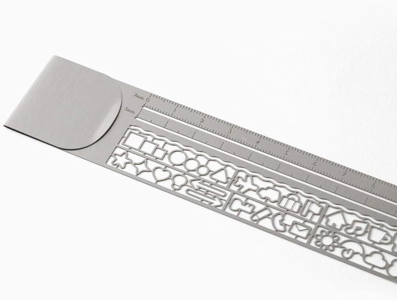 Midori 42289006 Ruler, Clip Ruler, Silver A - Image 4