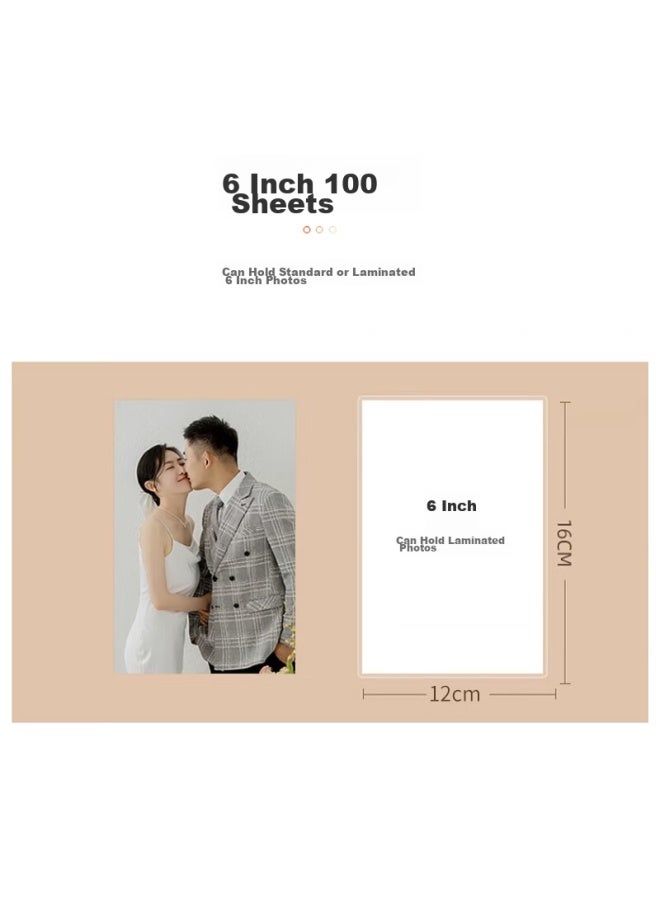 Jiamo Photo Al, 6-inch Al, Large Capacity For Family Photos, Laminated Insert Pages, Mixed Style, Children's Growth Record Book, Baby Diy, Couple's Travel Record, Teacher's Day Gift - Image 3