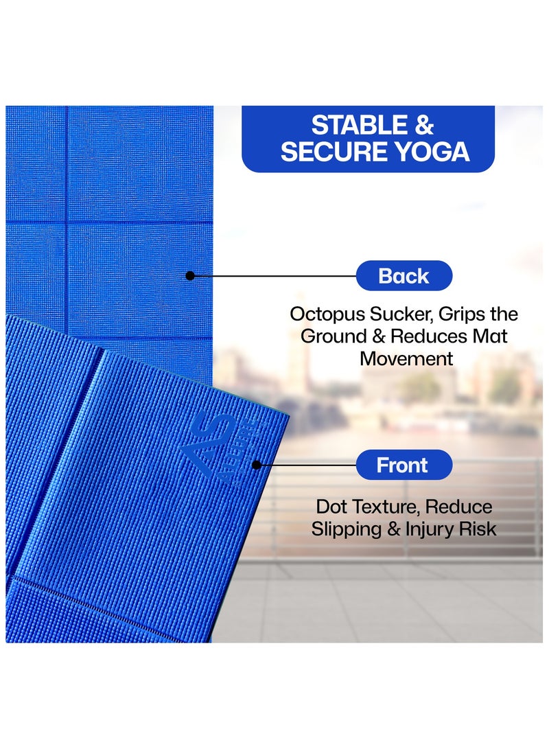 Allure Sphere Sphere Foldable Yoga Mat - Non Slip Double Sided, Lightweight, Eco-Friendly Exercise Mat - Portable With Carrying Bag Perfect For Gym, Home And Travel Workouts - Image 5