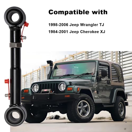 HY-SPEED Adjustable Front Sway bar Quicker Disconnect System Compatible with 1998-2006 Wrangler TJ 1984-2001 Cherokee XJ with 2.5" - 6" Lifts Replace Quicker Disconnect SwayBar links - Image 2