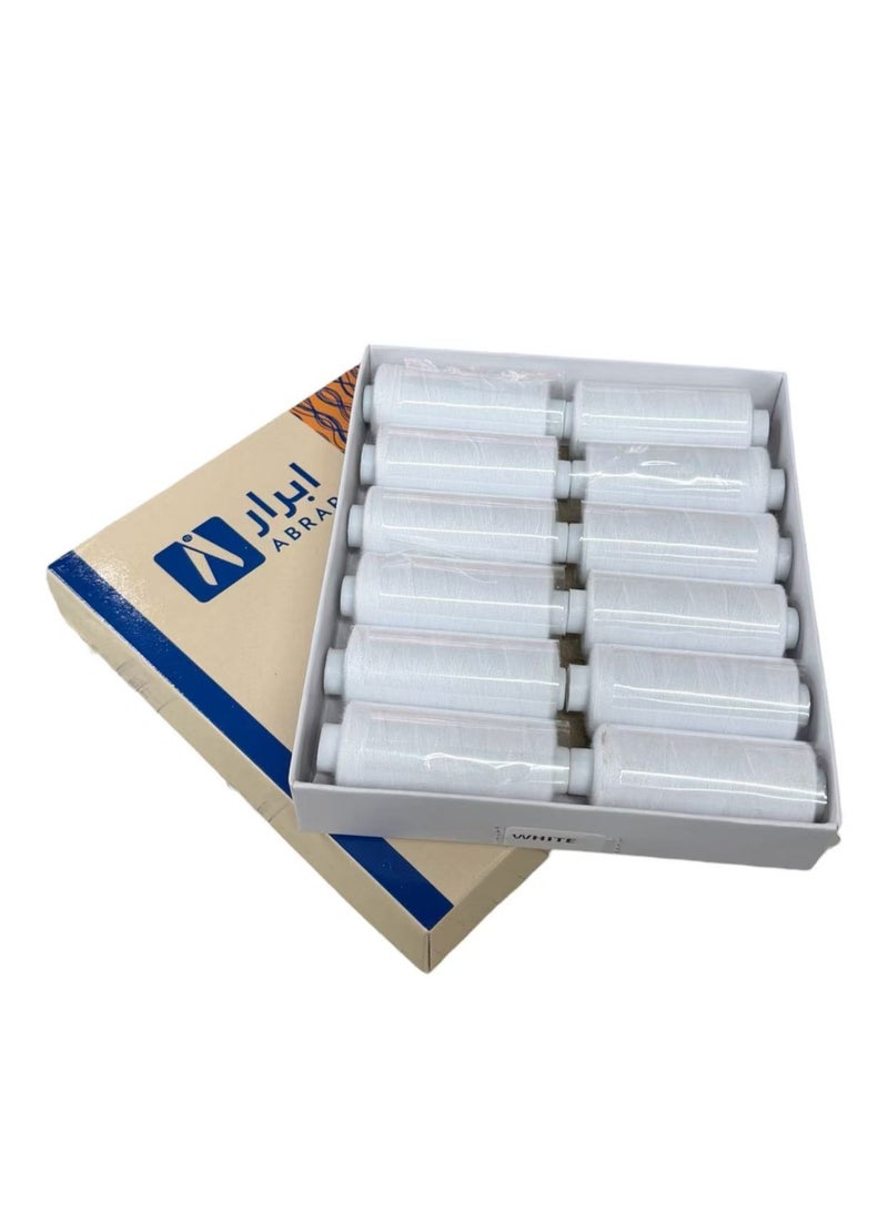 Abrar 12-Piece High Quality Polyester Sewing Thread Set Perfect For All Fabrics By Hand Or Sewing Machine - Image 2