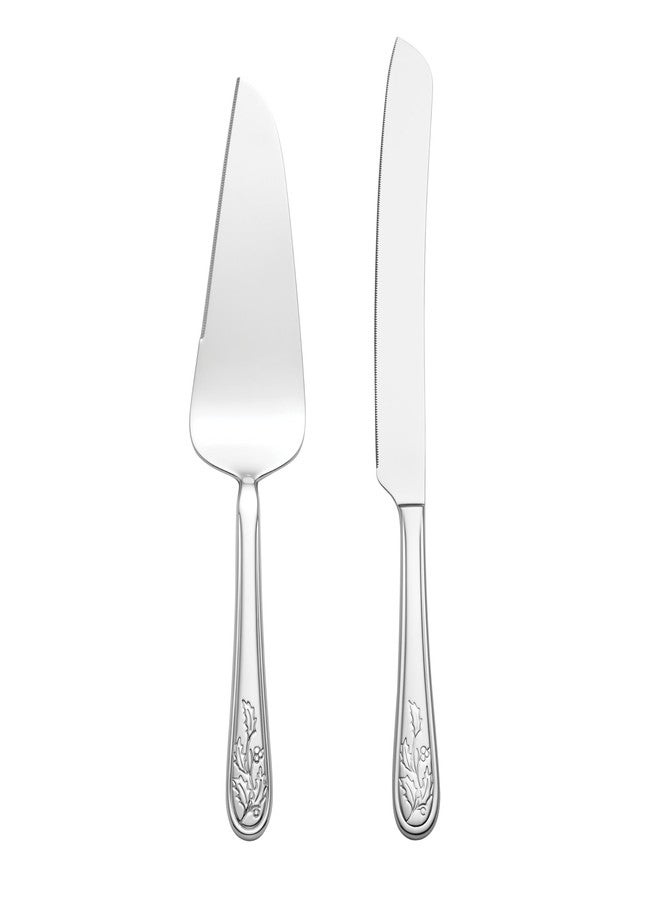 Lenox 897915 Holiday 2-Piece Dessert Set, Christmas Serveware, Serving Utensils - Image 1