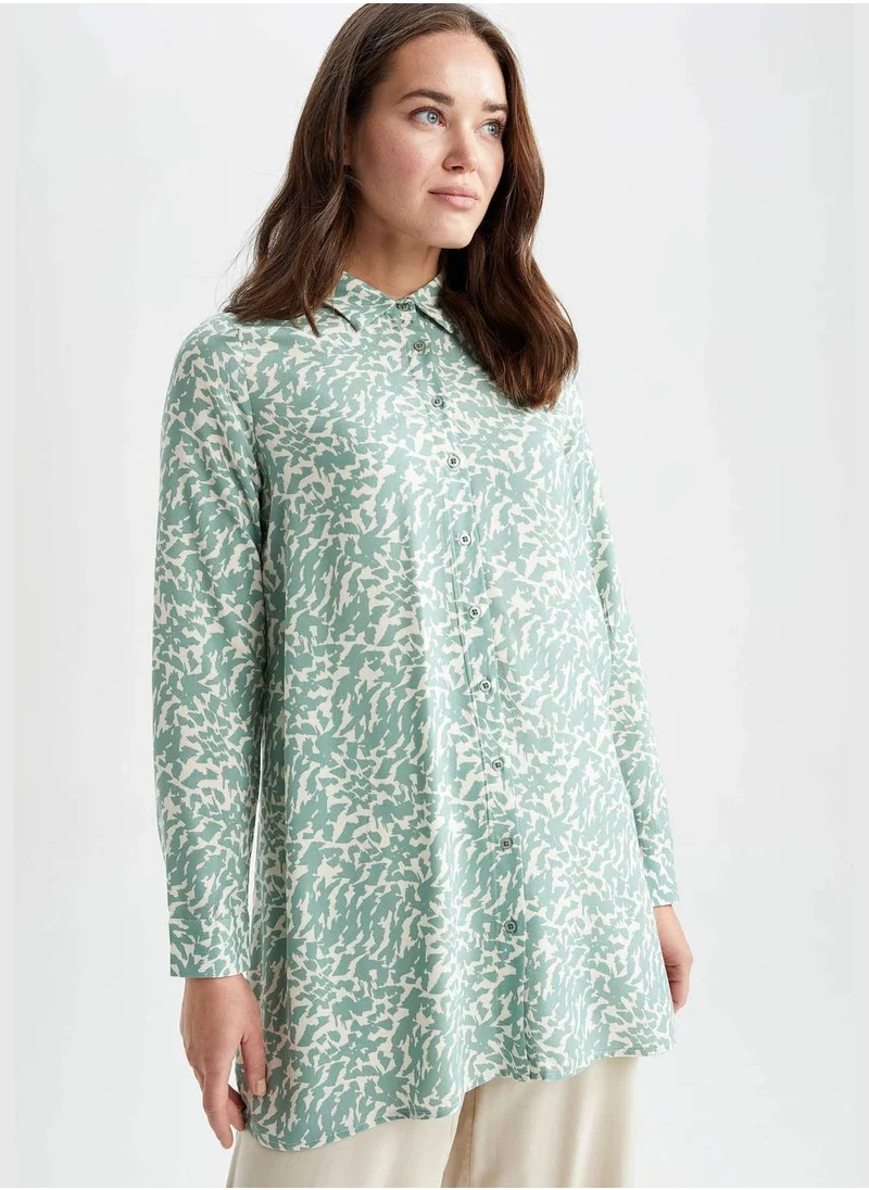 ديفاكتو Woman Woven Long Sleeve Tunic